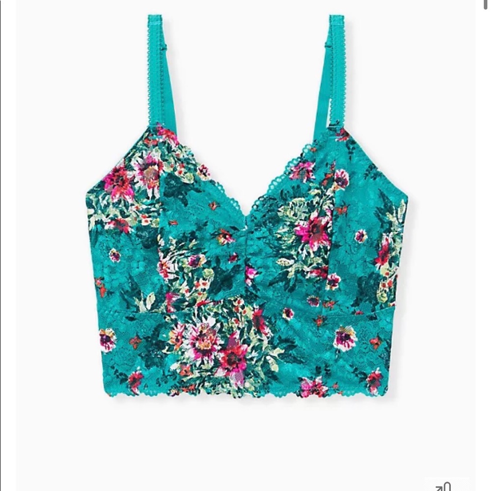 Torrid size 6 turquoise bralette worn once